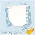 New baby boy shower card Royalty Free Stock Photo