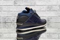 New Balance 754 Fur leather Dark Navy sneakers.