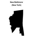 New Baltimore outline map Royalty Free Stock Photo