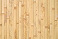 Old bamboo of strips on wall close up Royalty Free Stock Photo