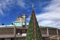 New Basilica of Guadalupe Christmas Tree Mexico City Mexico