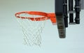 New basketball hoop at kids sports center Royalty Free Stock Photo