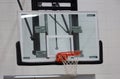 New basketball hoop at kids sports center Royalty Free Stock Photo