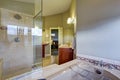 New bathroom conected to master bedroom. Royalty Free Stock Photo