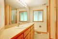 New bathroom with maple wood