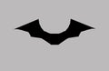 The new Batman logo on grey background.