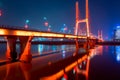 Bayi Bridge - the first cable-stayed bridge in Jiangxi Province Royalty Free Stock Photo