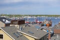 New Bedford harbor aerial view, New Bedford, MA, USA Royalty Free Stock Photo