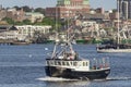 Lobster boat Green Dragon under way Royalty Free Stock Photo