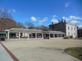 Memorial plaza at Custom House Square in New Bedford Royalty Free Stock Photo