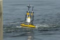 Wind monitoring buoy under tow