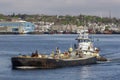 Tug Sirius pushing double-hulled tank barge