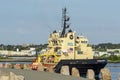 Offshore supply vessel Commander entering New Bedford inner harbor