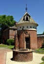 New Bern, NC: 1770 Tryon Palace Dovecote & Well Royalty Free Stock Photo