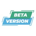 New beta version box icon cartoon vector. Digital upgrade