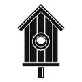 New bird house icon, simple style Royalty Free Stock Photo