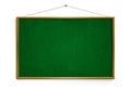 New Black chalk board with wooden frame isolated on white backg Royalty Free Stock Photo