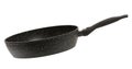 New black empty round non-stick frying pan