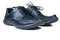New black leather shoes Royalty Free Stock Photo