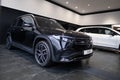 new black Mercedes EQB electric SUV 4MATIC car in showroom, EV contemporary Europe, technological advancements in automotive