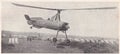 Vintage 1930s black and white photo of a Cierva Autogyro Windmill Plane.