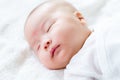 New born baby fall asleep Royalty Free Stock Photo