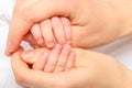 New born baby hand Royalty Free Stock Photo