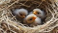 New born birds in the nest Royalty Free Stock Photo