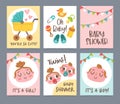 New born greeting card collection