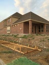 New brick house under construction