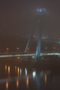 Nový most v Bratislave v hmle