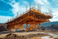 New bridge construction Royalty Free Stock Photo