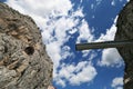 New bridge construction at Omis. Royalty Free Stock Photo