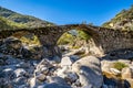 New Bridge in the Garganta de los infiernos gorge, Jerte valley, Caceres, Spain Royalty Free Stock Photo