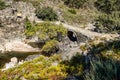 New Bridge in the Garganta de los infiernos gorge, Jerte valley, Caceres, Spain Royalty Free Stock Photo