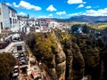 New bridge in Ronda, one of the famous white villages in Andalusia