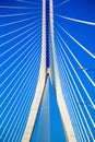 Detail of the steel construction of the New Bridge of CÃ¡diz, La Pepa