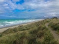 New Brighton beach, Canterbury, South Island, New Zealand