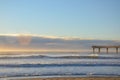 The new brighton beach pier during sunrise time. Royalty Free Stock Photo