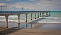 New Brighton pier in Christchurch, New Zealand Royalty Free Stock Photo