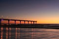 New Brighton Pier during colorful sunrise morning Royalty Free Stock Photo