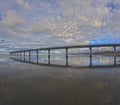 New Brighton Pier at sunset Royalty Free Stock Photo