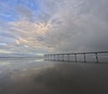 New Brighton Pier at sunset Royalty Free Stock Photo