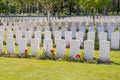 The New British Cemetery world war 1 flanders fields Royalty Free Stock Photo