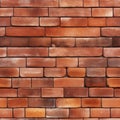New Brown Terracotta Brick Blocks Wall Background Close Up, Pattern with Red Bricks or Brickwork House Royalty Free Stock Photo