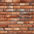 New Brown Terracotta Brick Blocks Wall Background Close Up, Pattern with Red Bricks or Brickwork House Royalty Free Stock Photo