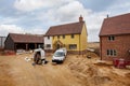 New build houses under construction