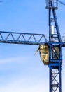 A New building is being constructed with use of tower crane Royalty Free Stock Photo