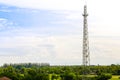 A New building is being constructed with use of tower crane Royalty Free Stock Photo