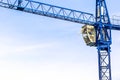 A New building is being constructed with use of tower crane Royalty Free Stock Photo